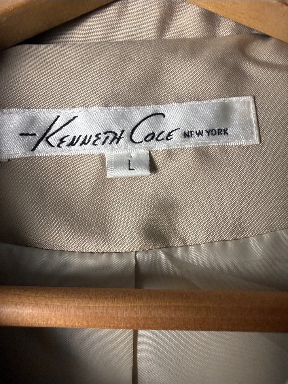 Kenneth Cole Classic Beige Double-Breasted Trench Coat with Belt GIII coat - Picture 5 of 11
